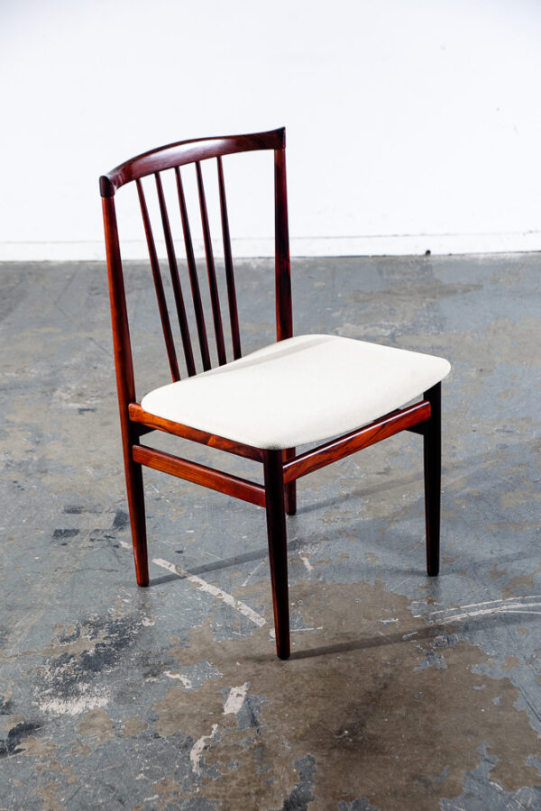 Mid Century Danish Modern Dining Chairs 6 Henning Sørensen Brazilian Rosewood - Image 12