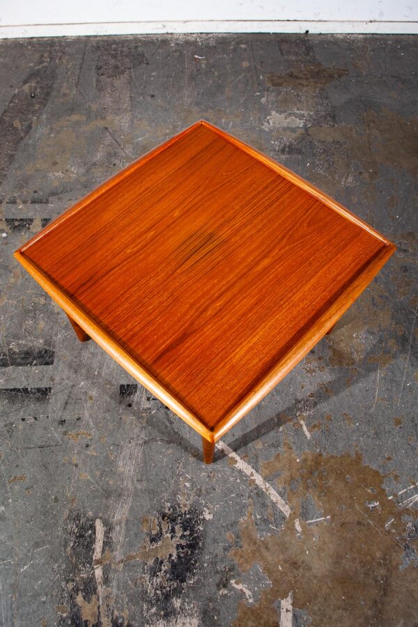 Mid Century Danish Modern Side Table End Square Grete Jalk Glostrup Teak Vintage Cube - Image 3