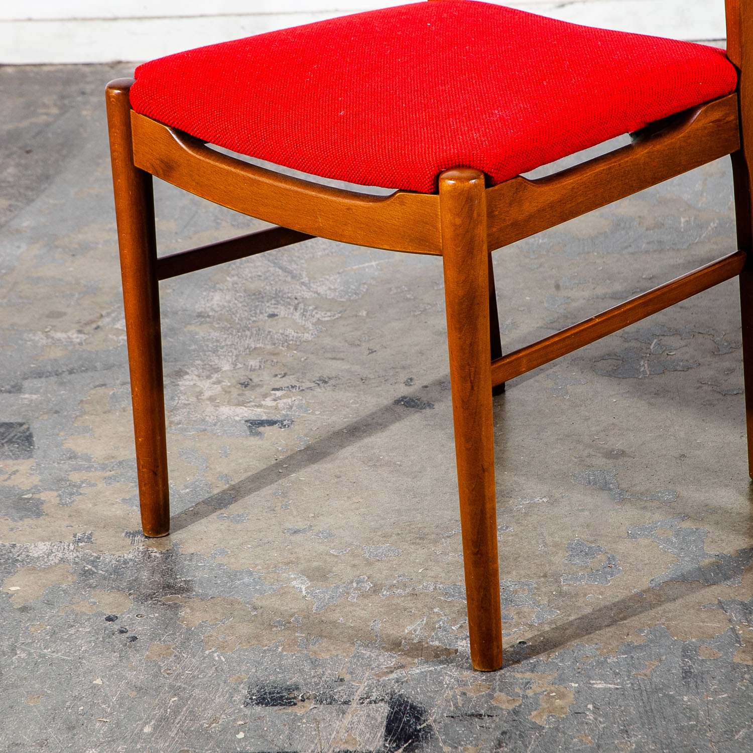 Mid Century Danish Modern Dining Chairs Set 4 Farstrup Mobler Model 219 Teak Red Beech Wood - Image 11