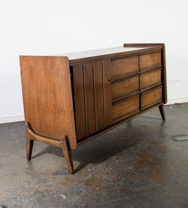 Mid century Modern Dresser Credenza United furniture 9 drawer Vintage Danish Mcm - Image 3