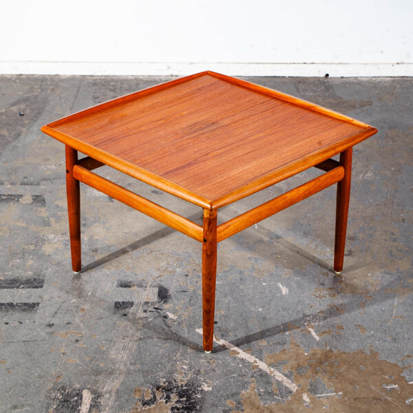 Mid Century Danish Modern Side Table End Square Grete Jalk Glostrup Teak Vintage Cube - Image 7