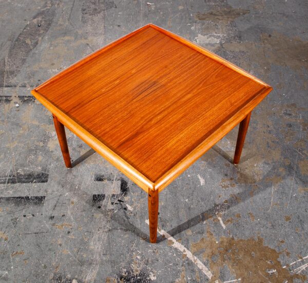 Mid Century Danish Modern Side Table End Square Grete Jalk Glostrup Teak Vintage Cube - Image 5