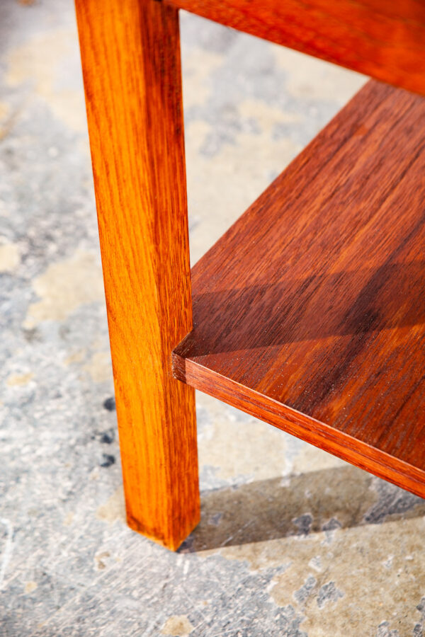 Mid Century Danish Modern Nightstand End Side Table Teak Oak Restored Mogensen - Image 10