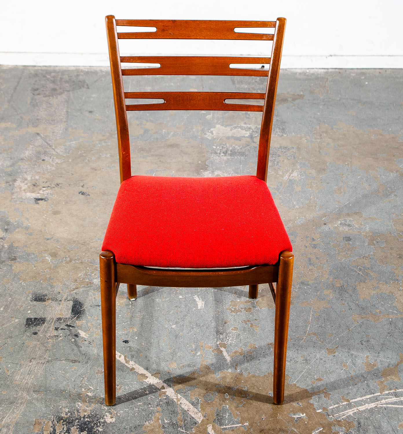 Mid Century Danish Modern Dining Chairs Set 4 Farstrup Mobler Model 219 Teak Red Beech Wood - Image 10