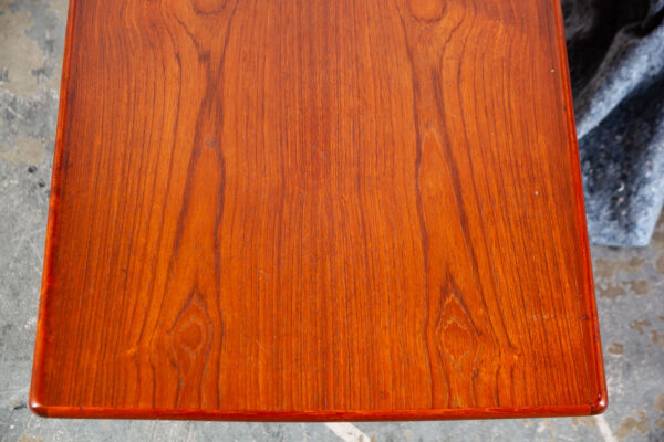 Mid Century Danish Modern Coffee Table Moreddi Kristensen Thomassen Teak Cane NM - Image 9