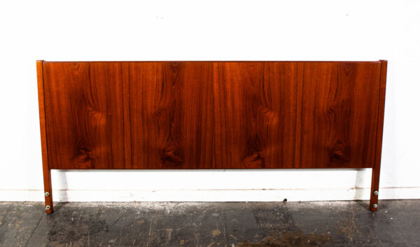 Mid Century Danish Modern Teak Queen Size Headboard MidMod Vintage MCM VTG