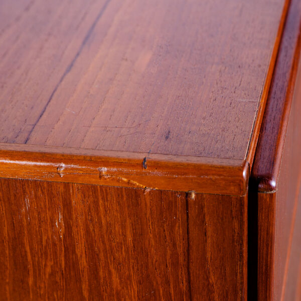Mid Century Danish Modern Dresser Low Solid Teak Komfort Denmark 8 Drawer Vintage MCM Large Wide - Image 9