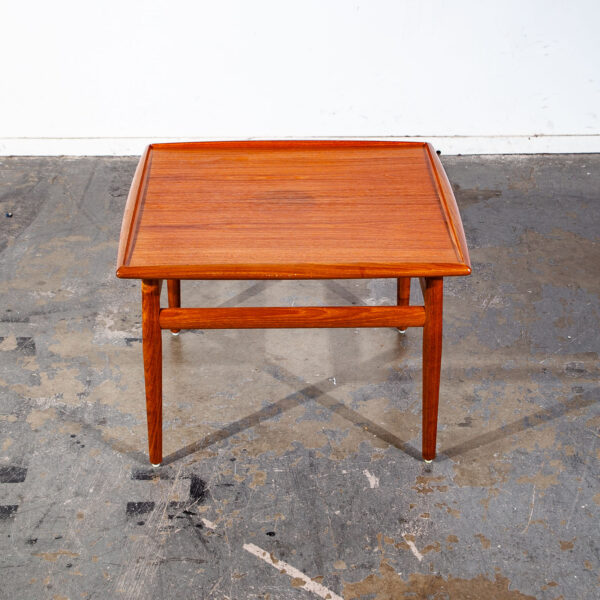 Mid Century Danish Modern Side Table End Square Grete Jalk Glostrup Teak Vintage Cube - Image 9