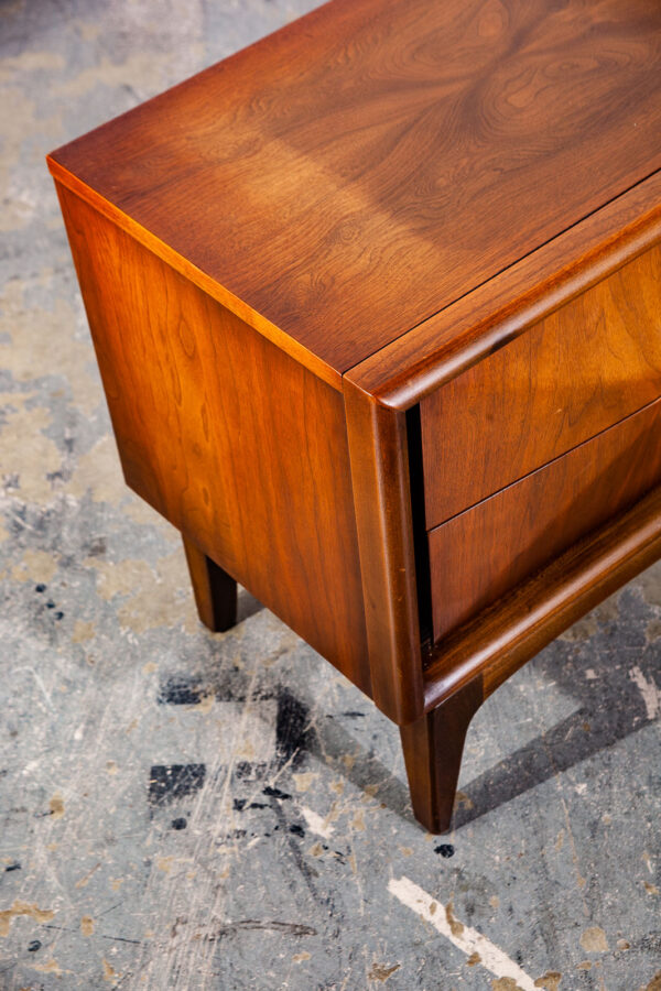 Mid Century Modern Nighstands End Side Tables Diamond United Furniture Company Pair Mcm Vintage - Image 12