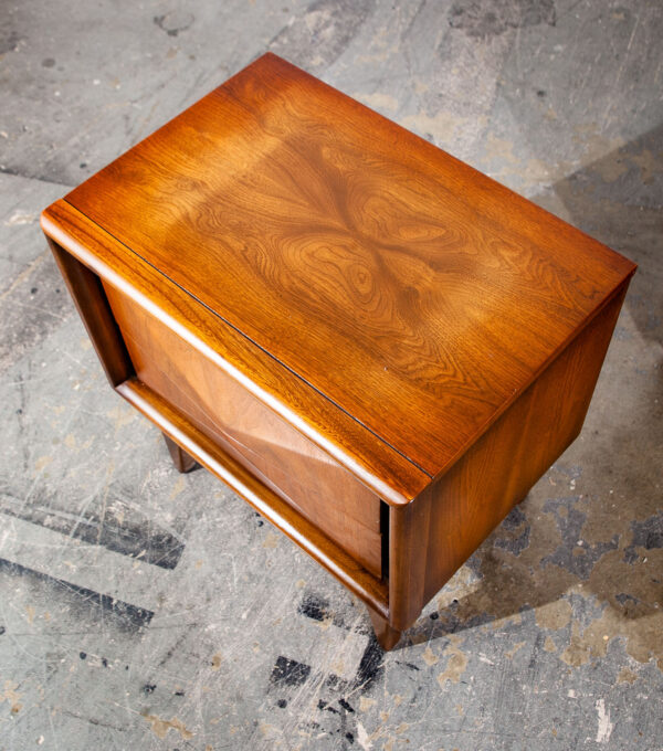Mid Century Modern Nighstands End Side Tables Diamond United Furniture Company Pair Mcm Vintage - Image 11