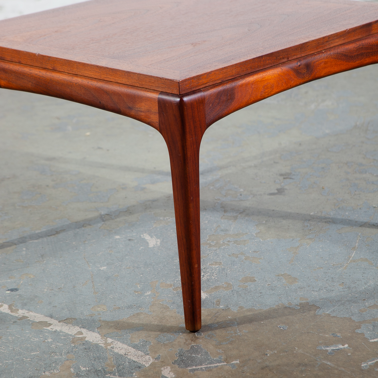 Mid Century Modern End Tables Side Lane Square Walnut Low Cube Nightstands Mcm - Image 4