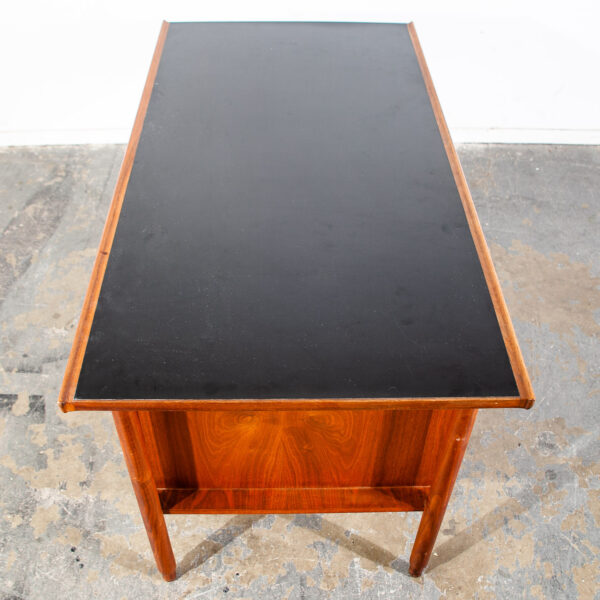 Mid Century Modern Desk Concourse Charles Pachanec Walnut Office Executive Mcm - Image 4