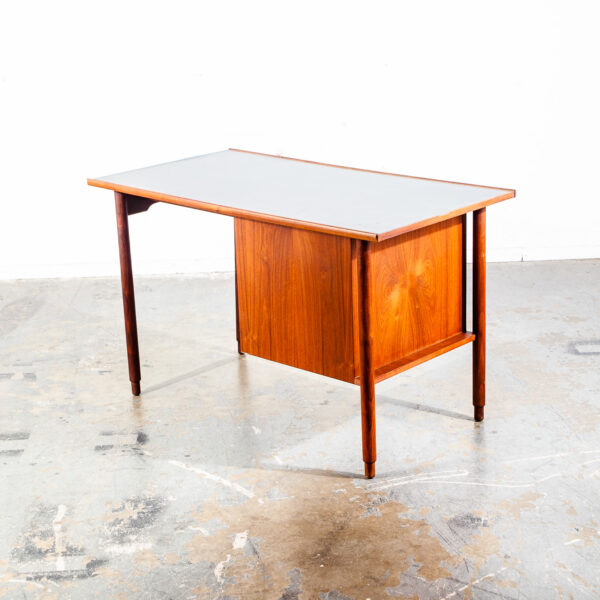 Mid Century Modern Desk Concourse Charles Pachanec Walnut Office Executive Mcm - Image 5