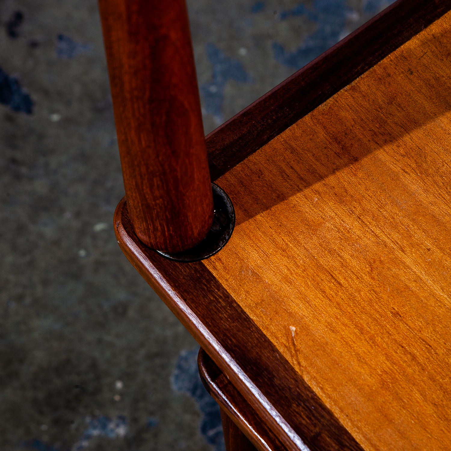 Mid Century Danish Modern Nesting Tables Set 3 Teak Wood Vintage Side End Coffee - Image 11