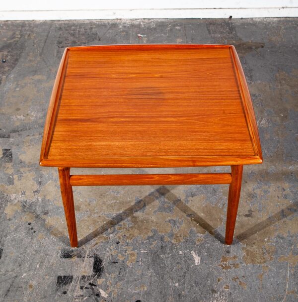 Mid Century Danish Modern Side Table End Square Grete Jalk Glostrup Teak Vintage Cube - Image 2