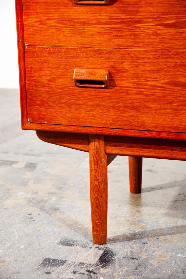 Mid Century Danish Modern Highboy Dresser Borge Mogensen Soborg Teak 7 Drawer - Image 10
