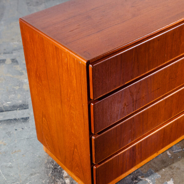 Mid Century Danish Modern Dresser Low Solid Teak Komfort Denmark 8 Drawer Vintage MCM Large Wide - Image 7