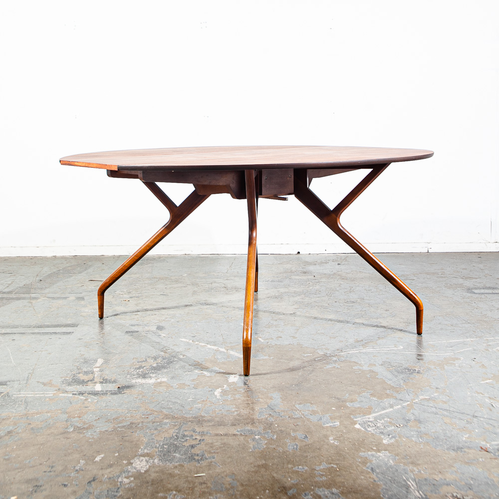 Mid Century Modern Dining Table Drop Leaf Glenn Of California Greta Grossman Mcm - Image 8