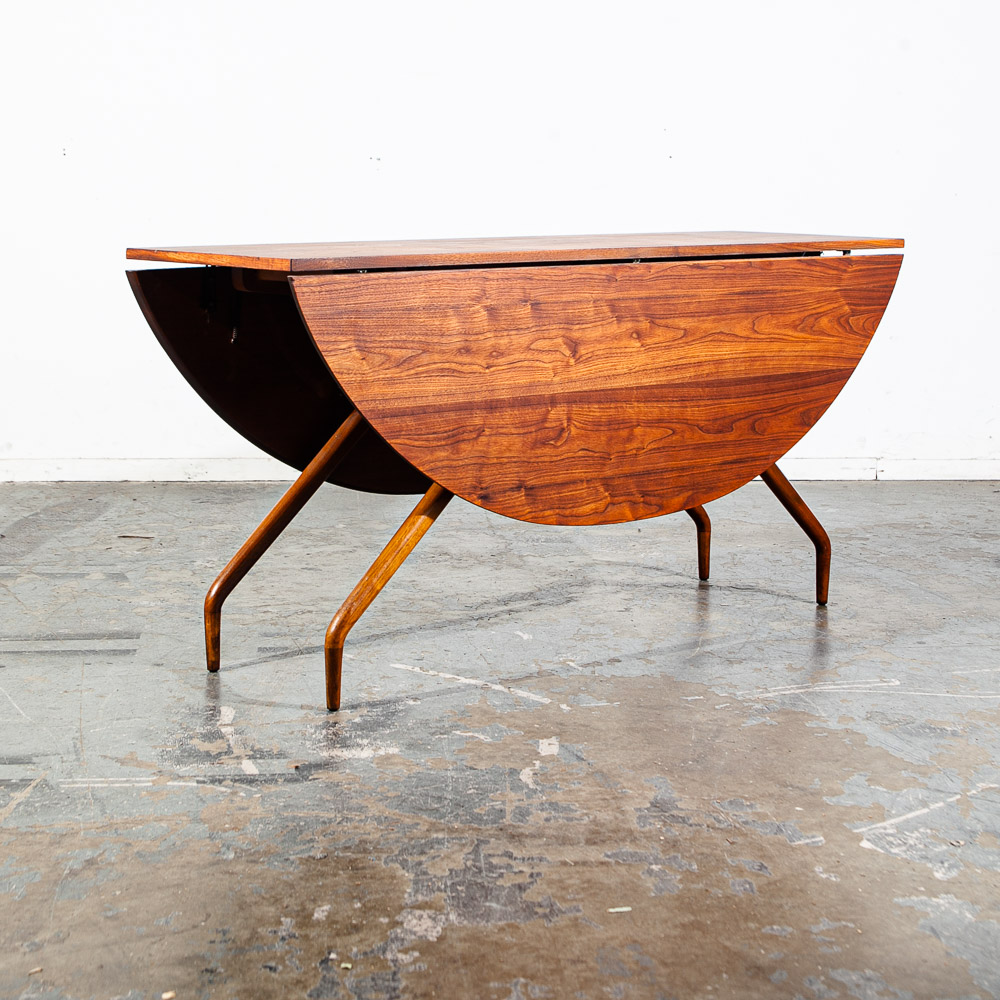 Mid Century Modern Dining Table Drop Leaf Glenn Of California Greta Grossman Mcm