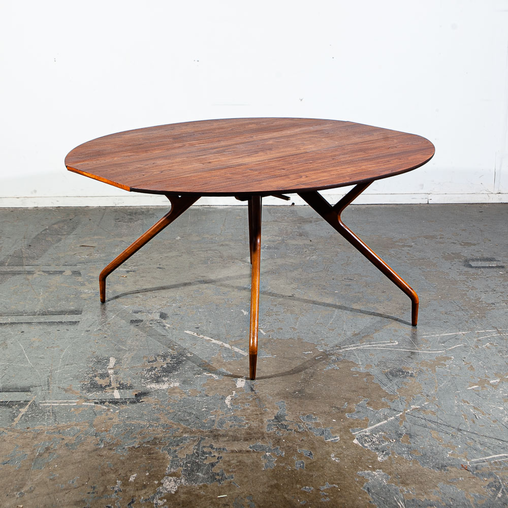 Mid Century Modern Dining Table Drop Leaf Glenn Of California Greta Grossman Mcm - Image 3