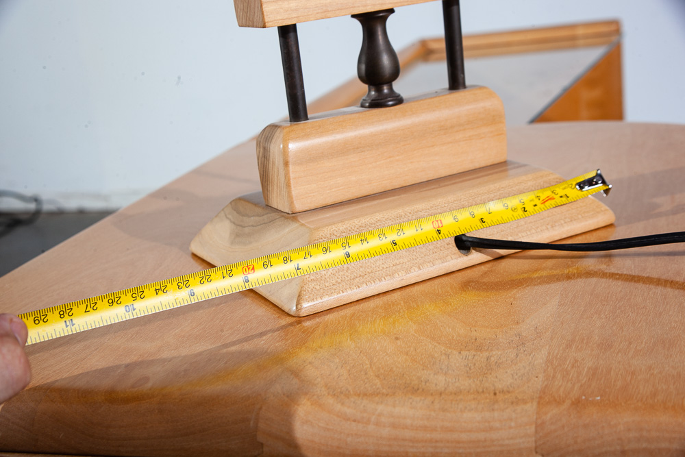 Mid Century Modern Table Lamp Heywood Wakefield Solid Birch Vintage Blonde Wood - Image 9