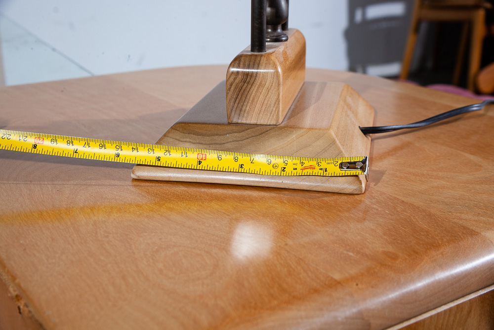 Mid Century Modern Table Lamp Heywood Wakefield Solid Birch Vintage Blonde Wood - Image 8