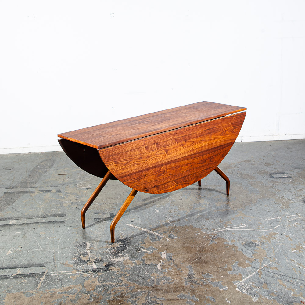 Mid Century Modern Dining Table Drop Leaf Glenn Of California Greta Grossman Mcm - Image 9