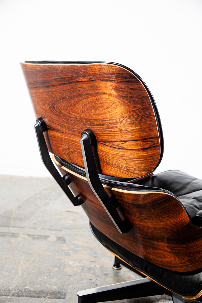 Mid Century Modern Lounge Chair Ray Charles Eames Herman Miller 670/671 2nd Gen. Rosewood Black Leather - Image 10
