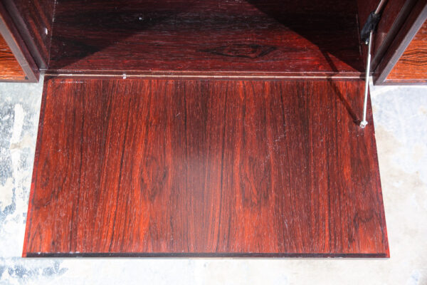 Mid Century Danish Modern Desk Executive Gunni Omann Jun 77 Brazilian Rosewood Large Mcm - Image 12