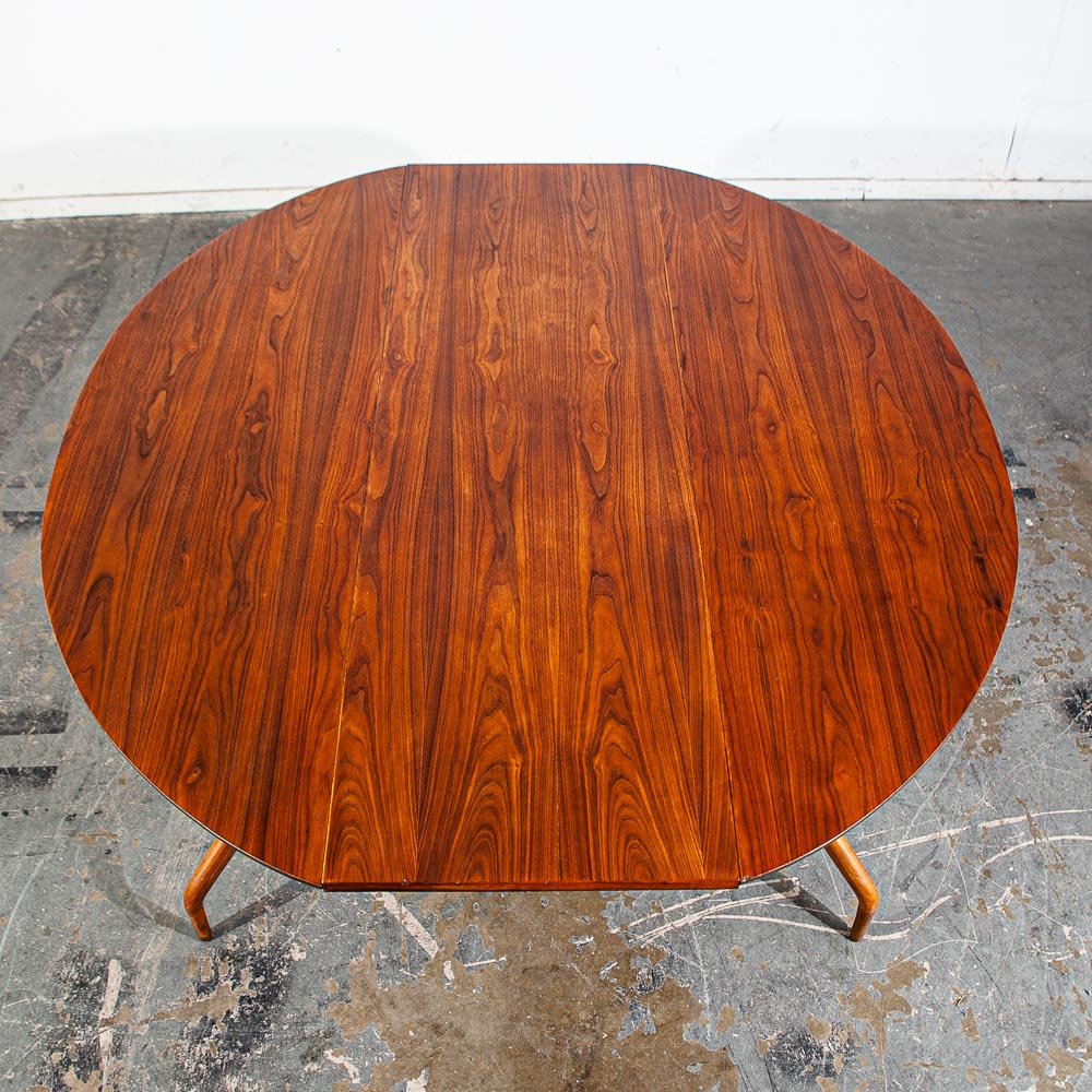 Mid Century Modern Dining Table Drop Leaf Glenn Of California Greta Grossman Mcm - Image 12