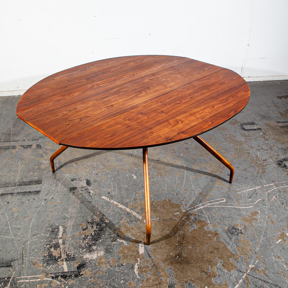 Mid Century Modern Dining Table Drop Leaf Glenn Of California Greta Grossman Mcm - Image 4