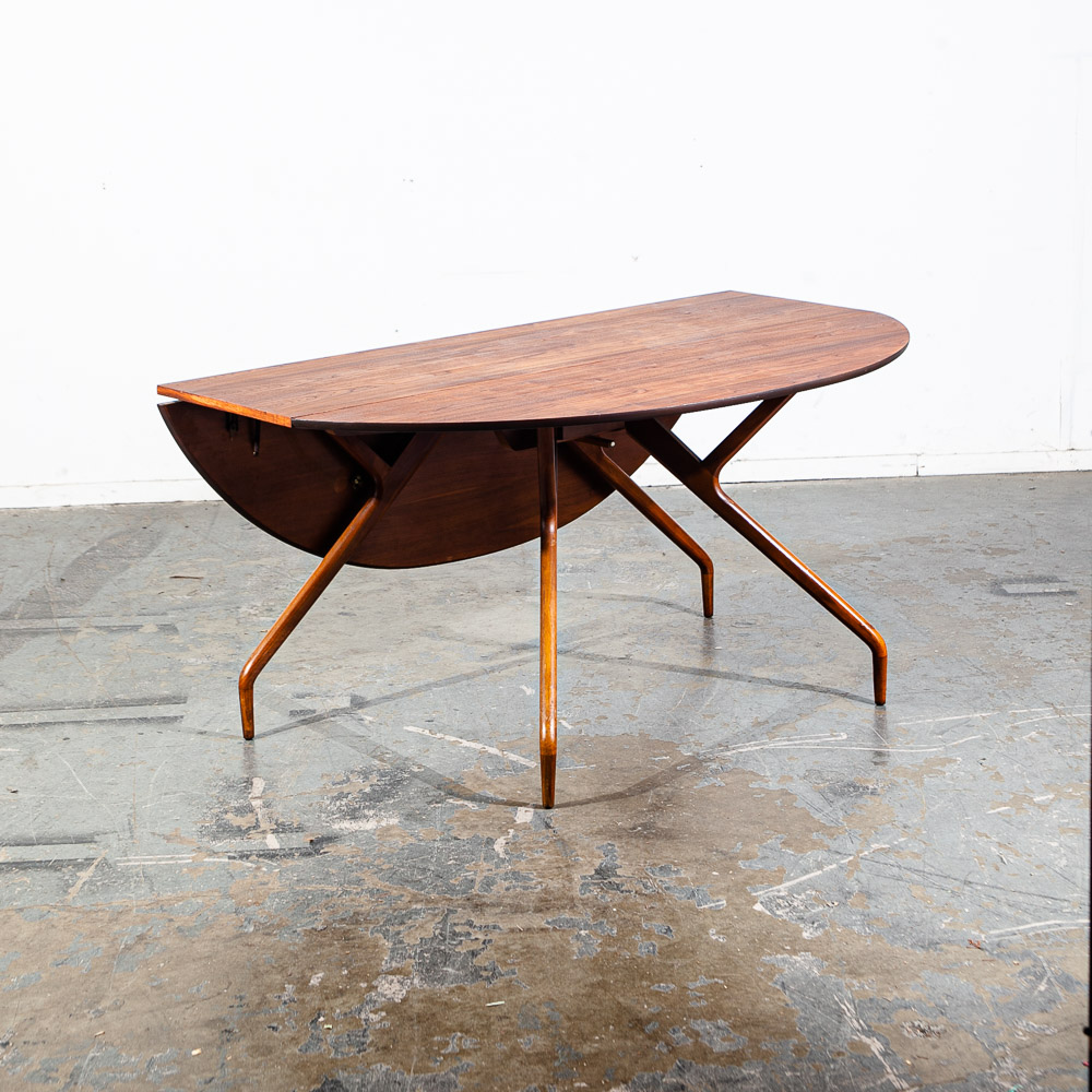 Mid Century Modern Dining Table Drop Leaf Glenn Of California Greta Grossman Mcm - Image 5