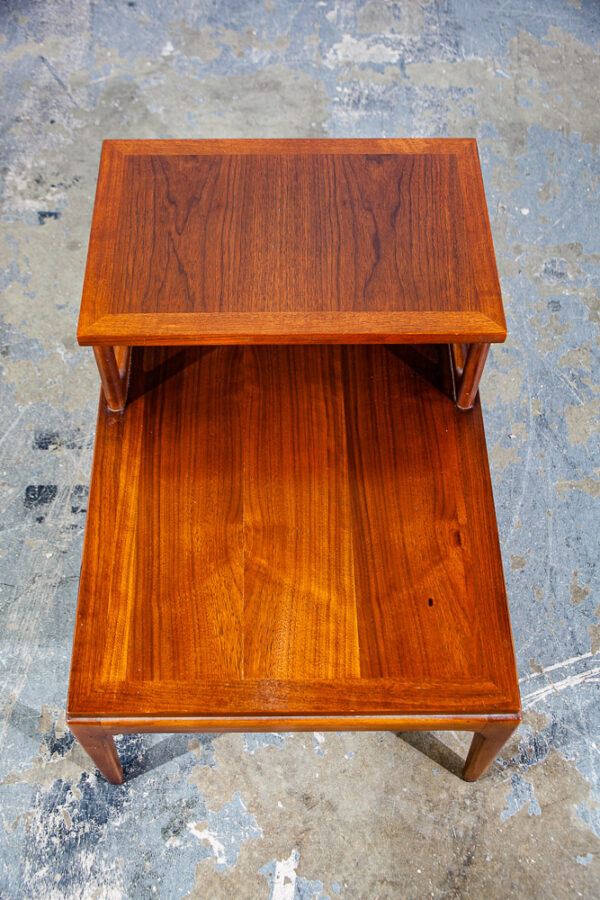Mid Century Modern Nightstands End Side Table Lane Step up Walnut Vintage Drexel - Image 10