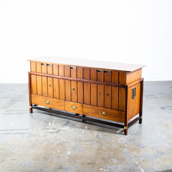 Mid Century Modern 9 Drawer Dresser Credenza Teak Hickory Manufacturing Co MCM - Image 3