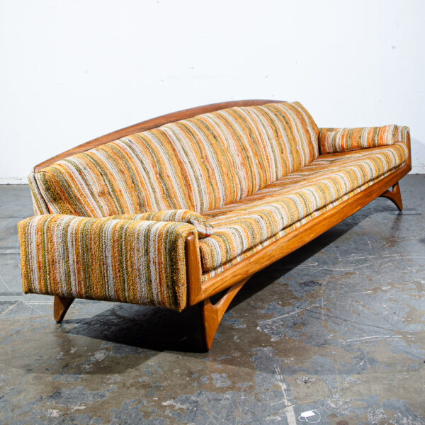 Mid Century Modern Gondola Sofa Couch Kroehler American Leisure Adrian Pearsall Large Vintage - Image 3