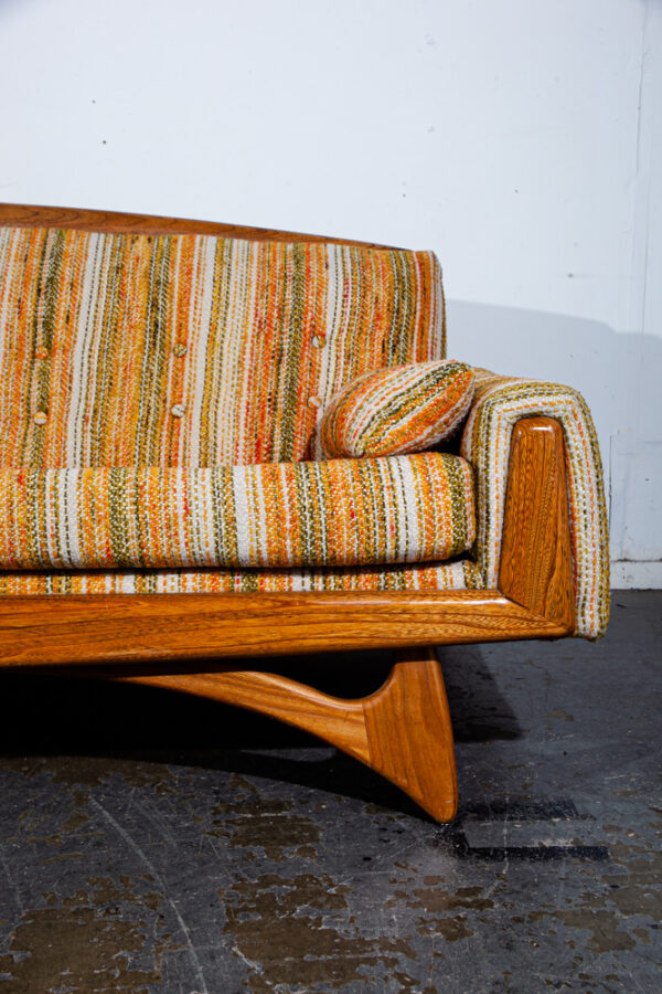 Mid Century Modern Gondola Sofa Couch Kroehler American Leisure Adrian Pearsall Large Vintage - Image 6