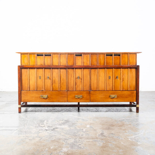 Mid Century Modern 9 Drawer Dresser Credenza Teak Hickory Manufacturing Co MCM - Image 2