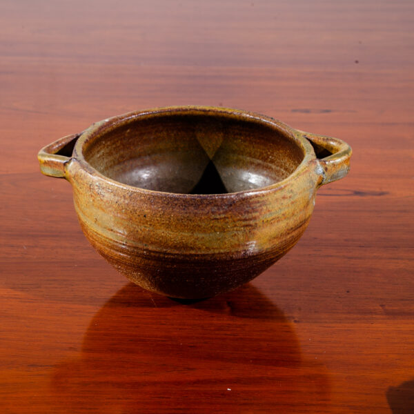 Mid Century Modern Planter Hanging Ceramic Japanese Round Vintage Studio Pottery Pot - Image 2