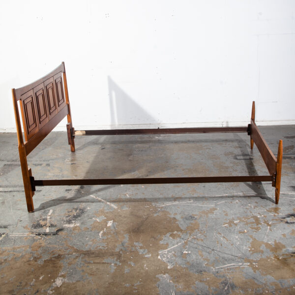Mid Century Danish Modern Headboard Bed Frame Broyhill Sculptra Full S Vintage - Image 3