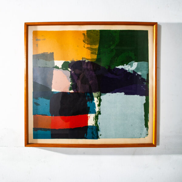 Mid Century Modern Serigraph Art Print Abstract Expressionism Signed 1/14 Titled More Incredible Than Splendor