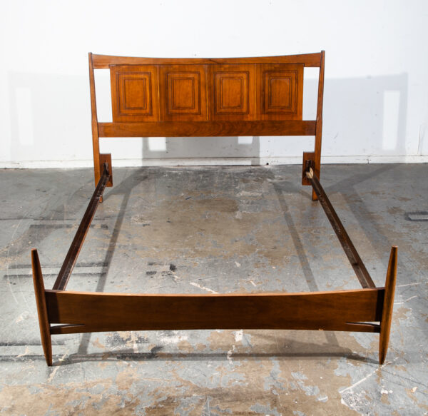Mid Century Danish Modern Headboard Bed Frame Broyhill Sculptra Full S Vintage