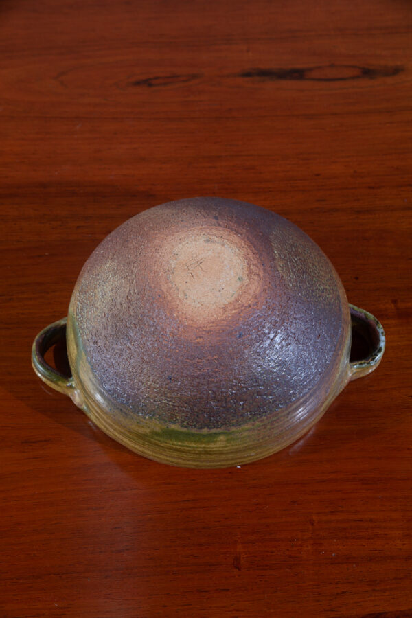 Mid Century Modern Planter Hanging Ceramic Japanese Round Vintage Studio Pottery Pot - Image 7