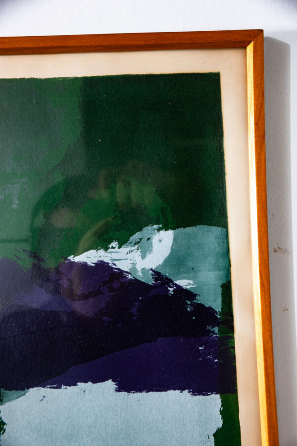 Mid Century Modern Serigraph Art Print Abstract Expressionism Signed 1/14 Titled More Incredible Than Splendor - Image 7