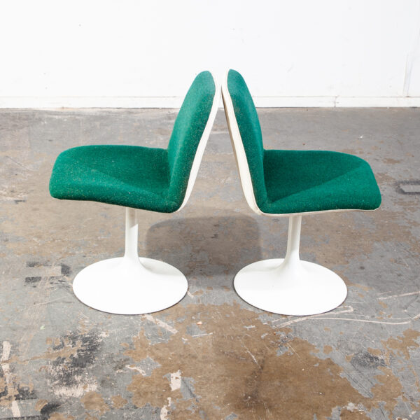 Mid Century Modern Dining Set Borje Johansen Tulip Pod Chairs Green Swedish 4 NM Borge Vintage Sweden - Image 7