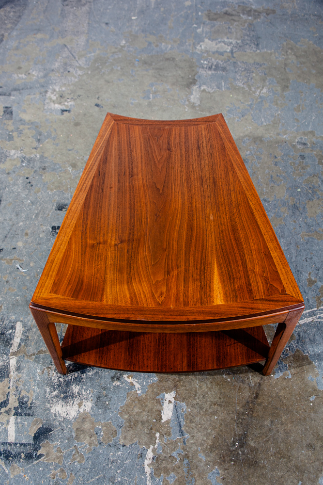 Mid Century Modern Side Table End Lane Wedge Rhythm Walnut Vintage Drexel - Image 8