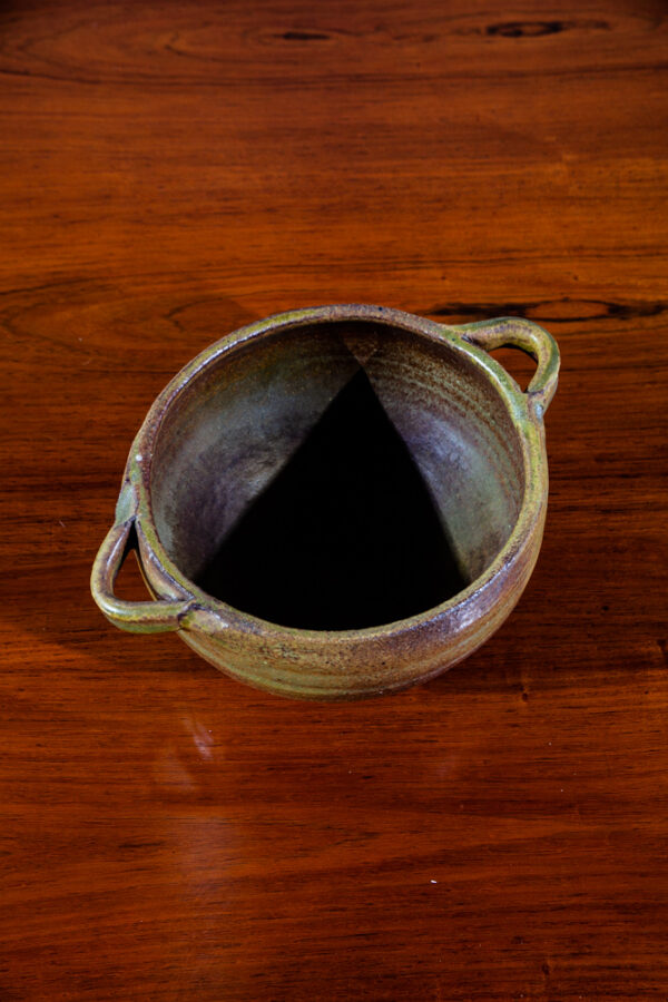 Mid Century Modern Planter Hanging Ceramic Japanese Round Vintage Studio Pottery Pot - Image 10