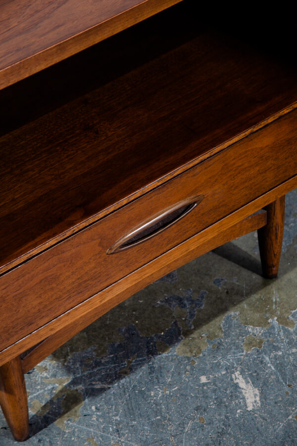 Mid Century Modern Nightstands End Side Tables Broyhill Sculptra Drawer Vintage Mcm - Image 10