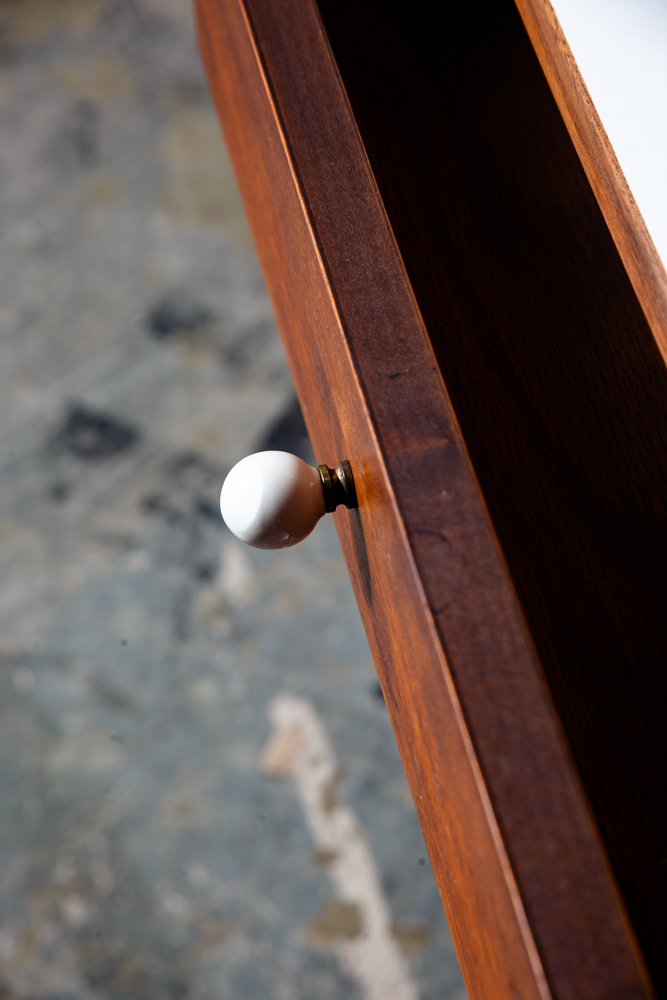 Mid Century Modern Desk Office Drexel Declaration Kipp Stewart Writing Walnut M - Image 7