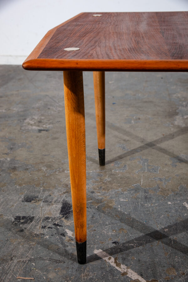 Mid Century Danish Modern Side Table End Dux Walnut Sweden Denmark Single Mcm - Image 3