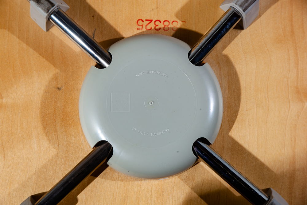 Mid Century Modern Chair Set 4 Dining Arne Jacobsen Fritz Hansen Series 7 3107 - Image 5